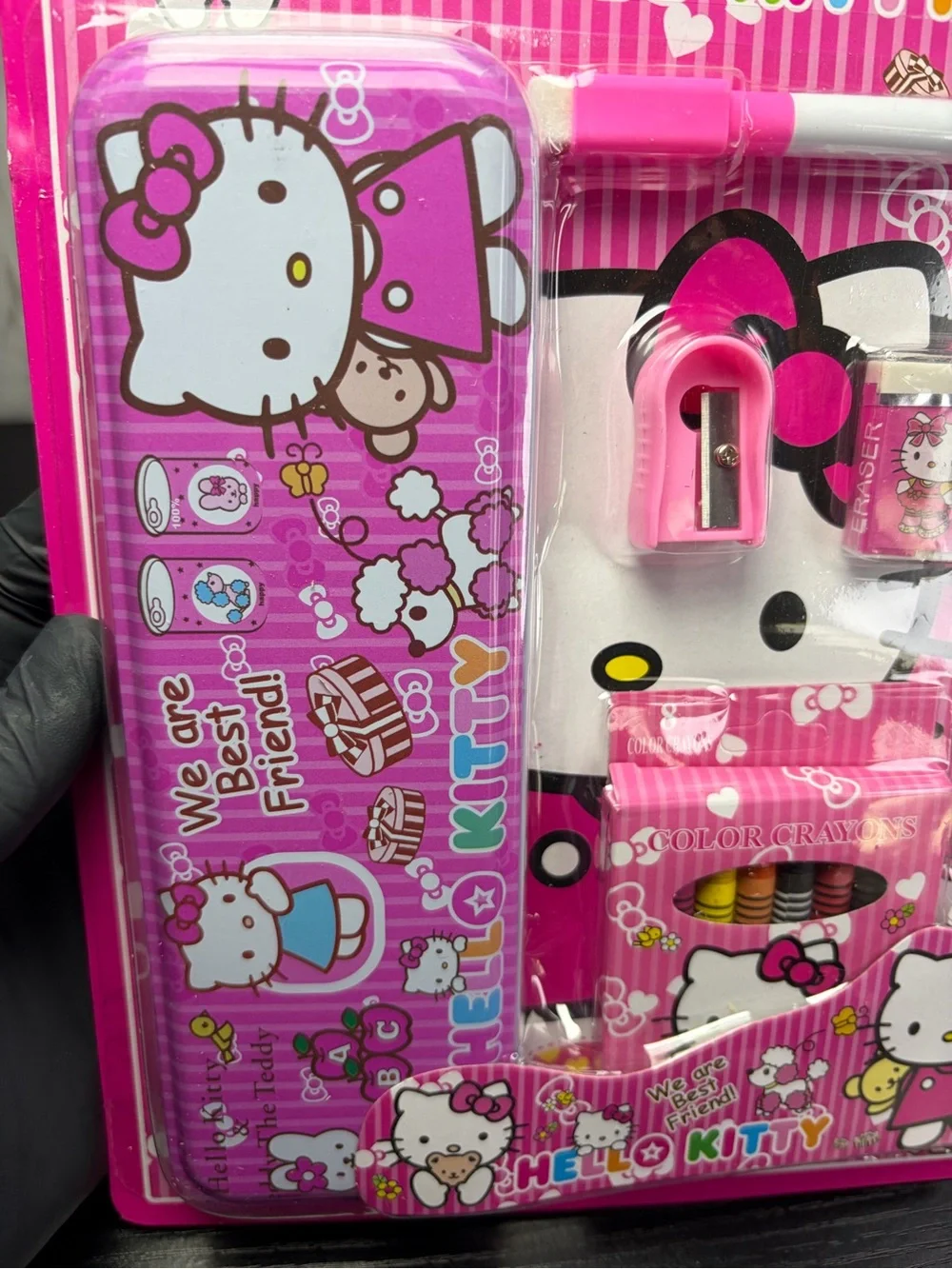 2 Hello Kitty Hot Pink Stationery Gift Sets
